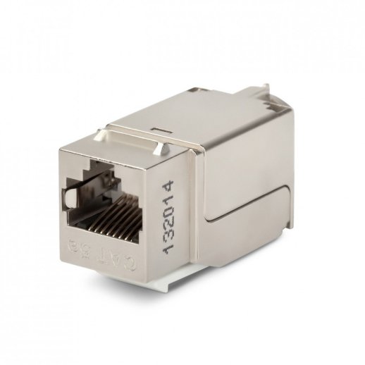 Вставка Keystone Jack RJ-45 Hyperline KJNE-8P8C-C5e-90-SH-F-WH