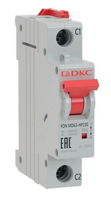 Расцепитель независимый на DIN-рейку ДКС Расцепитель независимый YON (MD63-НР24)