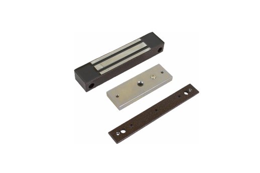 Замок электромагнитный AccordTec ML-180KB с планкой (коричневый)