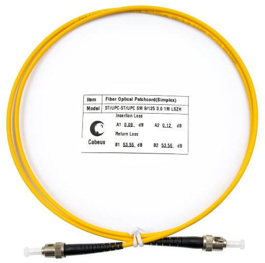 Патч-корд оптический CABEUS FOP(s)-9-ST-ST-1m (7389c)
