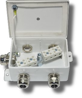 Коробка монтажная огнестойкая Гефест КМ-О (8к*6,0)-IP66-d пять вводов