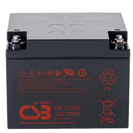 Аккумулятор герметичный свинцово-кислотный CSB CSB GP 12260