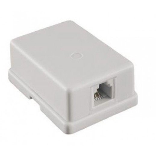 Телефонная розетка SUPRLAN Розетка настенная RJ-11, 6P4C, 1порт (10-0305)