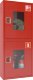 Шкаф пожарный навесной со стеклом красный ТОИР-М Ш-ПК-003-21НОК (ПК-320-21НОК) лев.