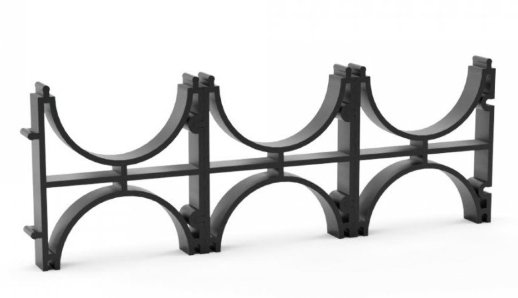 Кластер для двустенных труб D=110, тройной (PR08.3519)