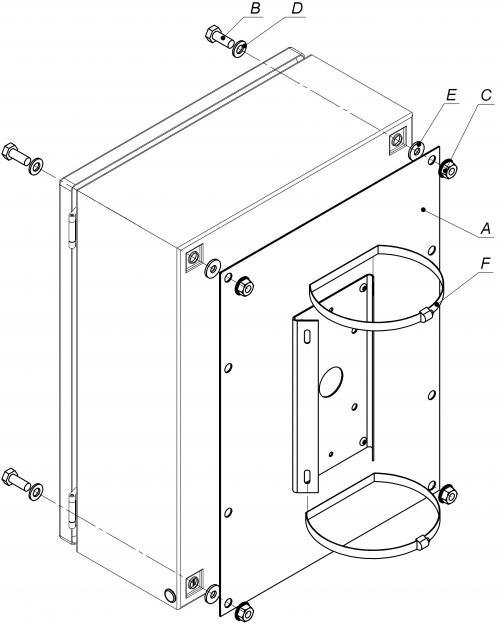 Кронштейн крепления на опору Тахион КС-9