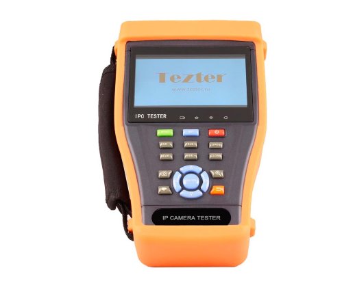 Многофункциональный тестовый видеомонитор для аналогового и IP видеонаблюдения Tezter TIP-H-4,3(ver.2)