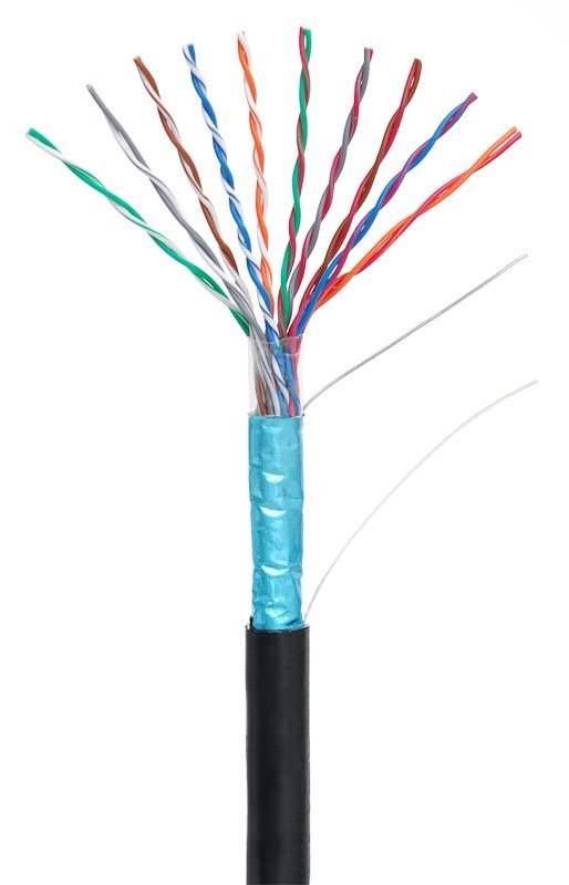 Кабель «витая пара» (LAN) для структурированных систем связи NETLAN F/UTP 10pair, Cat5, Out, PE (EC-UF010-5-PE-BK-3)