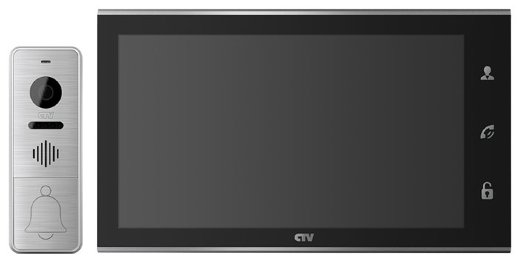 Комплект видеодомофона CTV CTV-DP4105AHD B (чёрный)
