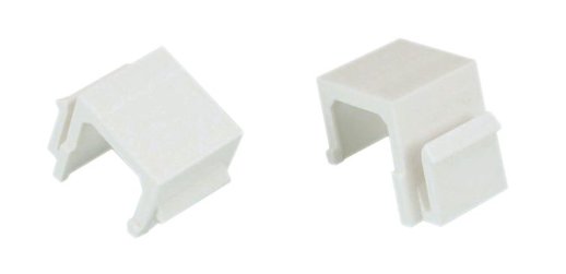 Вставка-заглушка Hyperline KJ1-BL-WH