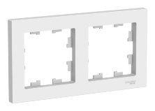 Рамка 2-м AtlasDesign, белый (ATN000102)