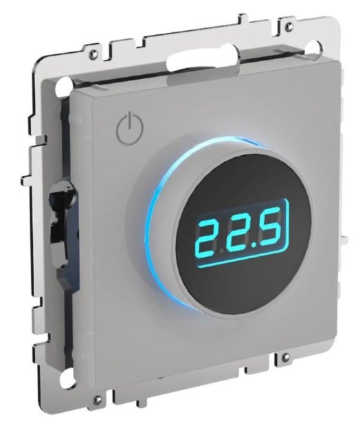 Термостат электронный с индикацией ТС10-1-БрБ белый BRITE (BR-RT11-K01)