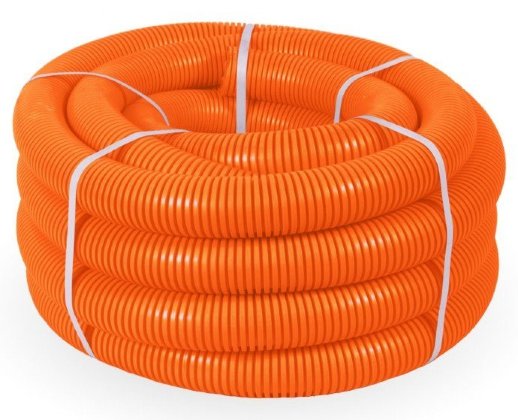 Труба ПНД тяжёлая безгалогенная (HF) оранжевая с/з D=40 (PR02.0211)