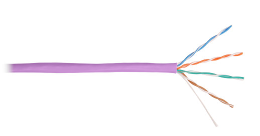 Кабель «витая пара» (LAN) для структурированных систем связи NIKOLAN U/UTP 4pair, Cat5e, Solid, In, LSZH (9100C-VL)