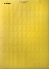 Табличка самоламинирующаяся 62х25мм, желтая (280шт) (SITFL06225Y)