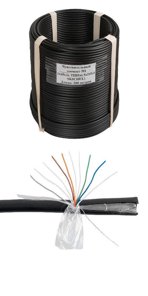 Чувствительный элемент (трибокабель) СКИЗЭЛ ТППэп-5П SKICHEL, 200 м