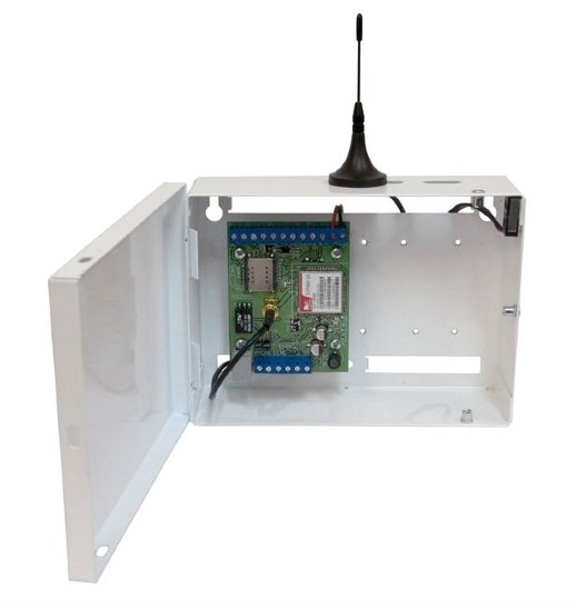 Устройство оконечное объектовое приемно-контрольное c GSM и LAN коммуникаторами Проксима S400L-2GSM-BK12-W "Нано LAN" клеммники (цвет белый)