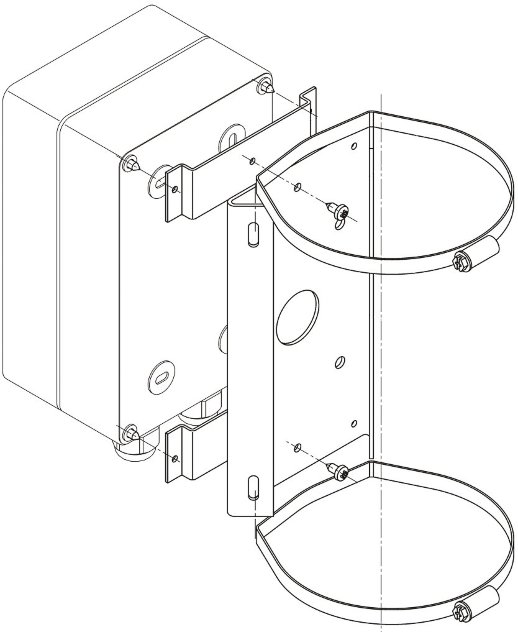 Кронштейн столбового крепления Тахион КС-3