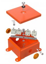 Коробка металлическая огнестойкая 110х110х65 (70-0360-FR2.5-4)