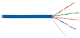 Кабель «витая пара» (LAN) для структурированных систем связи NIKOLAN U/UTP 4pair, Cat5e, Solid, In, LSZH (9100C-BL)