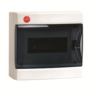 Щиток настенный ДКС Щиток настенный с дверцей 8 модулей IP41 белый (84608)