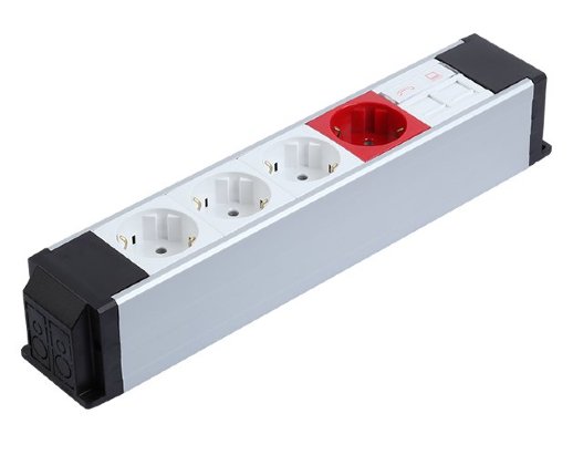 Блок для поверхностного монтажа Simply Connect Блок на 8 модулей 22,5х45 алюминий (134104 AA)