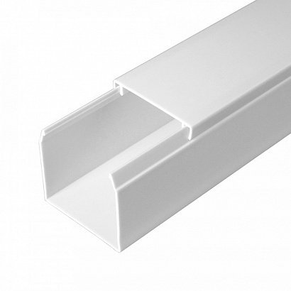 Кабель-канал с двойным замком белый 40х40 Промрукав Короб 40х40 (Промрукав) (PR.0640401)