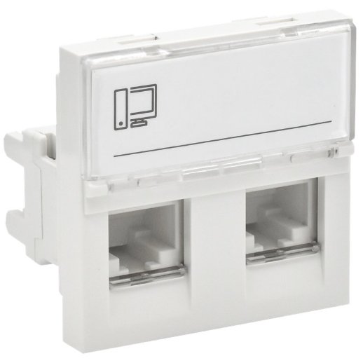Розетка RJ45 кат.5E PRIMER РКИ-22-00-П-5 белый IEK (PR-KK40D-RI-0-2-2C5EU-K01)
