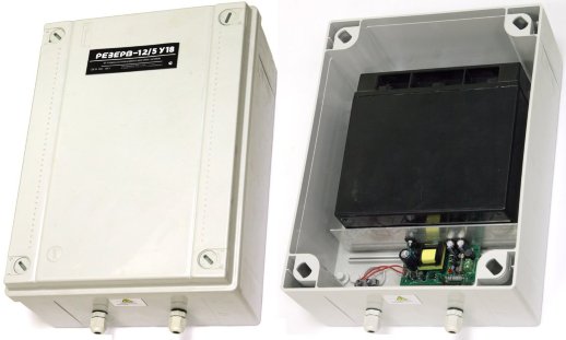 Источник вторичного электропитания резервированный МикроКомСервис Резерв 12/5У18