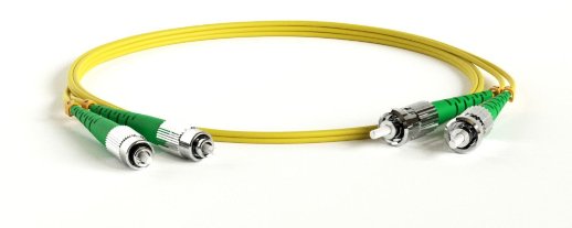 Патч-корд волоконно-оптический ST-FC Hyperline FC-D2-9-FC/AR-ST/AR-H-1M-LSZH-YL