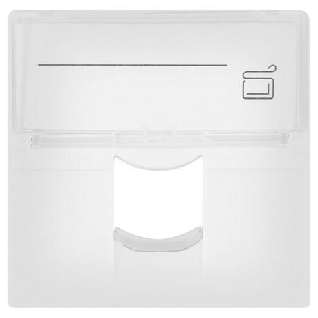 Лицевая панель 1 порт SUPRLAN Лицевая панель 1 порт (45х45, Keystone, шторка) (10-0304)