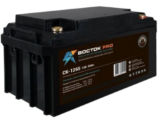 Аккумулятор герметичный свинцово-кислотный Восток Восток СК 1265