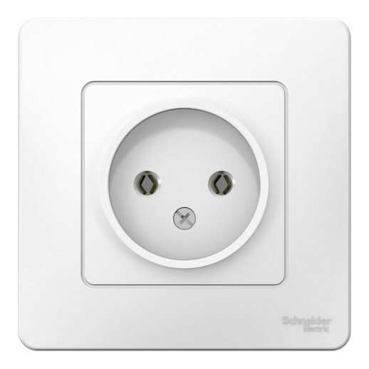 Розетка BLANCA без заземления без шторок, белый (BLNRS000011)