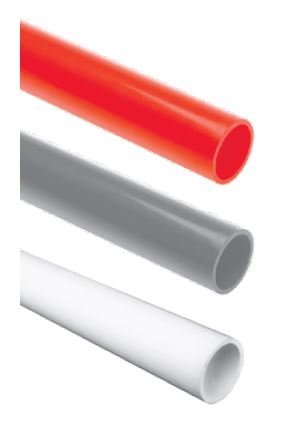 Труба АБС гладкая красная Экопласт Ecoplast 26025-RD