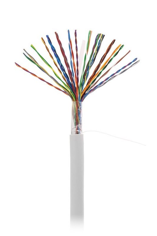 Кабель «витая пара» (LAN) для структурированных систем связи NETLAN U/UTP 25pair, Cat5, In, PVC (EC-UU025-5-PVC-GY-3)