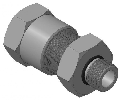 Кабельный ввод с одинарным уплотнением для монтажа кабеля в металлорукаве Спектрон НПО КВМ-20/12-М