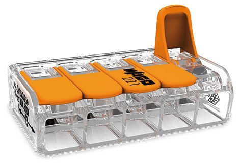 Клемма 5-проводная WAGO WAGO 221-615 клемма 5-проводная