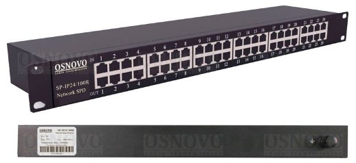 Устройство грозозащиты цепей Ethernet OSNOVO SP-IP24/100R