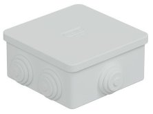 Коробка JBS080 85х85х40, 6 вых, IP44, белая (44006W-1)