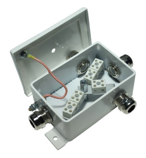 Коробка монтажная огнестойкая Гефест КМ-О (10к)-IP66-d четыре ввода