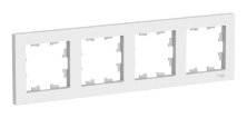 Рамка 4-местная AtlasDesign, универсальная, белый (ATN000104)