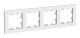 Рамка 4-местная AtlasDesign, универсальная, белый (ATN000104)