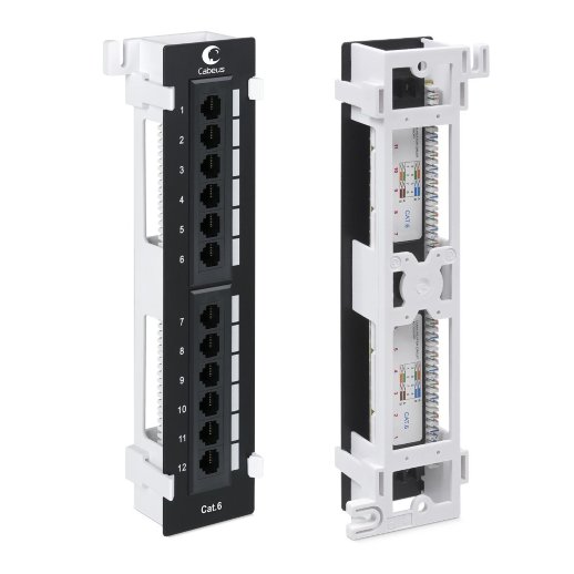 Патч-панель CABEUS PL-12-Cat.6-WL-Dual IDC (7954c)