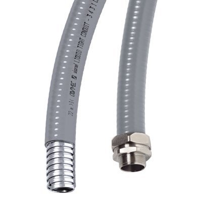 Металлорукав в гладкой ПВХ изоляции ДКС Металлорукав DN 20 в гладкой ПВХ изоляции, серый (6070R-22)