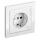Розетка с з/к РСР14-1-0-БрБ белый BRITE (BR-R14-16-K01-F)