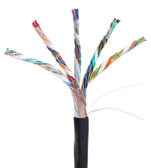 Кабель «витая пара» (LAN) для структурированных систем связи NETLAN U/UTP 25pair, Cat5, Out, PE (EC-UU025-5-PE-BK-3)