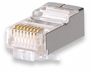 Разъем RJ-45 SUPRLAN Коннекторы 8P8C FTP Cat.5e 3U (RJ-45) (100шт) (10-0201)