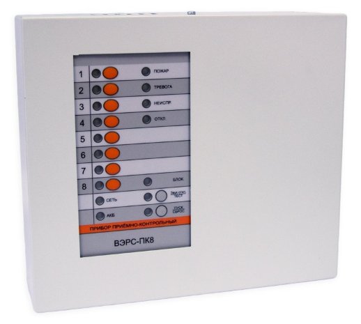 Прибор приемно-контрольный охранно-пожарный ВЭРС ВЭРС-ПК 8МТ версия 3.2