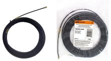 Нейлоновая кабельная протяжка 4мм, 20м с наконечниками, черная (SQ0590-0024)