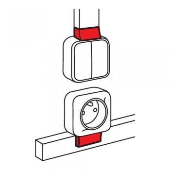 Адаптер LegranD Адаптер QUTEO для канала 20x12 METRA (638117)